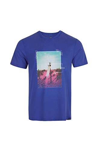 O'NEILL Herren T-Shirt mit kurzen Ärmeln, Bays Unterhemd, 15013 Surf The Web Blau, L/XL von O'Neill