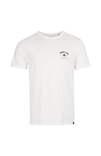 O'Neill Herren Tees T-Shirt mit kurzen Ärmeln, Motiv State Chest Artwork Unterhemd, Schneewittchen 11010, X Small von O'Neill