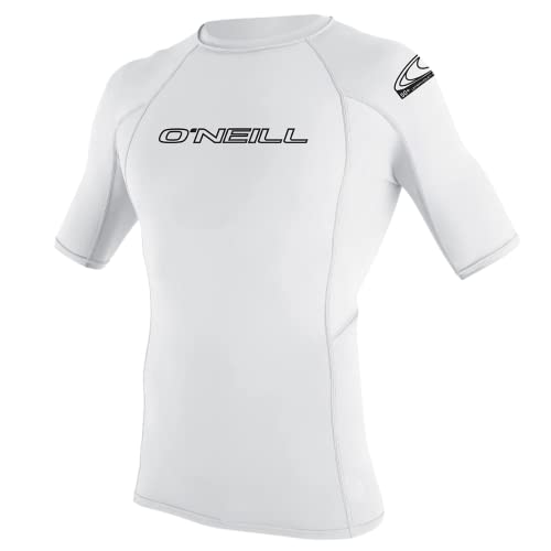 O'Neill Jungen Youth Basic Skins Short Sleeve Rash Guard Shirt, White, 10 von O'Neill