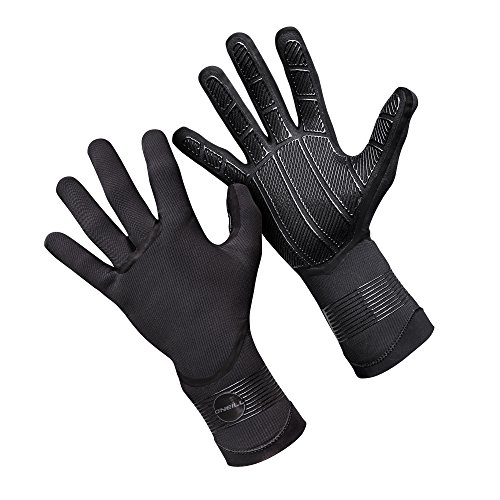 O'Neill Psycho 1.5MM Double Lined Neoprene Wetsuit Gloves Black - Adults Unisex - 100% Sealed - Tacky Grip von O'Neill