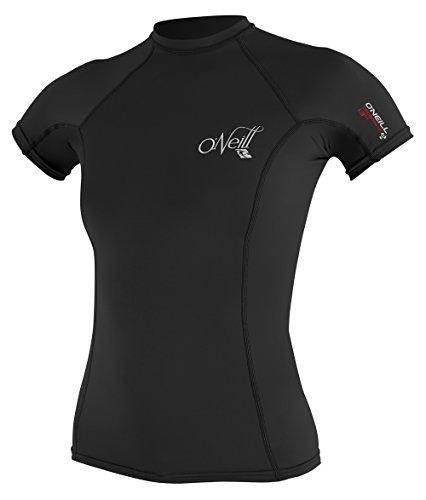 O'Neill Wetsuits Damen Rash Guard Thermo-X Short Sleeve Crew, Black, XL von O'Neill