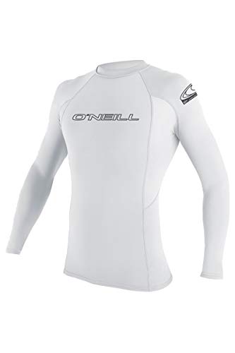 O'NEILL Wetsuits Herren Basic Skins UPF 50+ Long Sleeve Rash Guard White XL von O'Neill