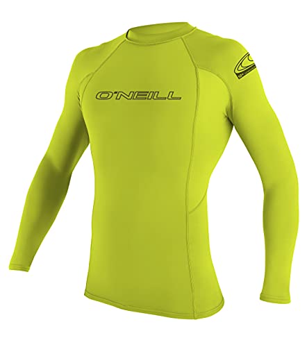 O'Neill Wetsuits Herren Uv Schutz basic skins L/S crew Lime, XL von O'Neill