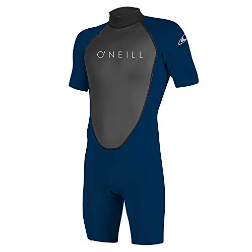 O'Neill Wetsuits Men's Reactor-2 2mm Back Zip Spring Wetsuit, Black/Abyss, XLS von O'Neill
