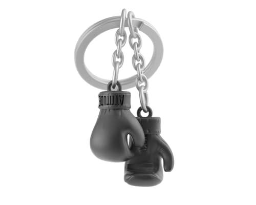 METALMORPHOSE – Schlüsselanhänger aus Metall 3D Boxhandschuhe – Leidenschaft Sport, Geschenk für Herren, Geschenk für Damen, Geschenk für Olympische Spiele, Schwarz , one size, Modern von O meta[l]morphose