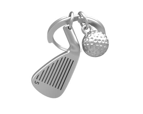 Metalmorphose MTM929-01 Schlüsselanhänger mit Golfball, grau, 32 von O meta[l]morphose