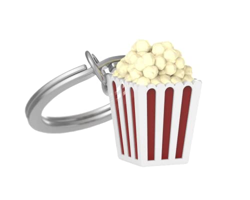 O meta[l]morphose Metalorphose – Schlüsselanhänger Popcorn – MTM135-01, rot / weiß, one size von O meta[l]morphose