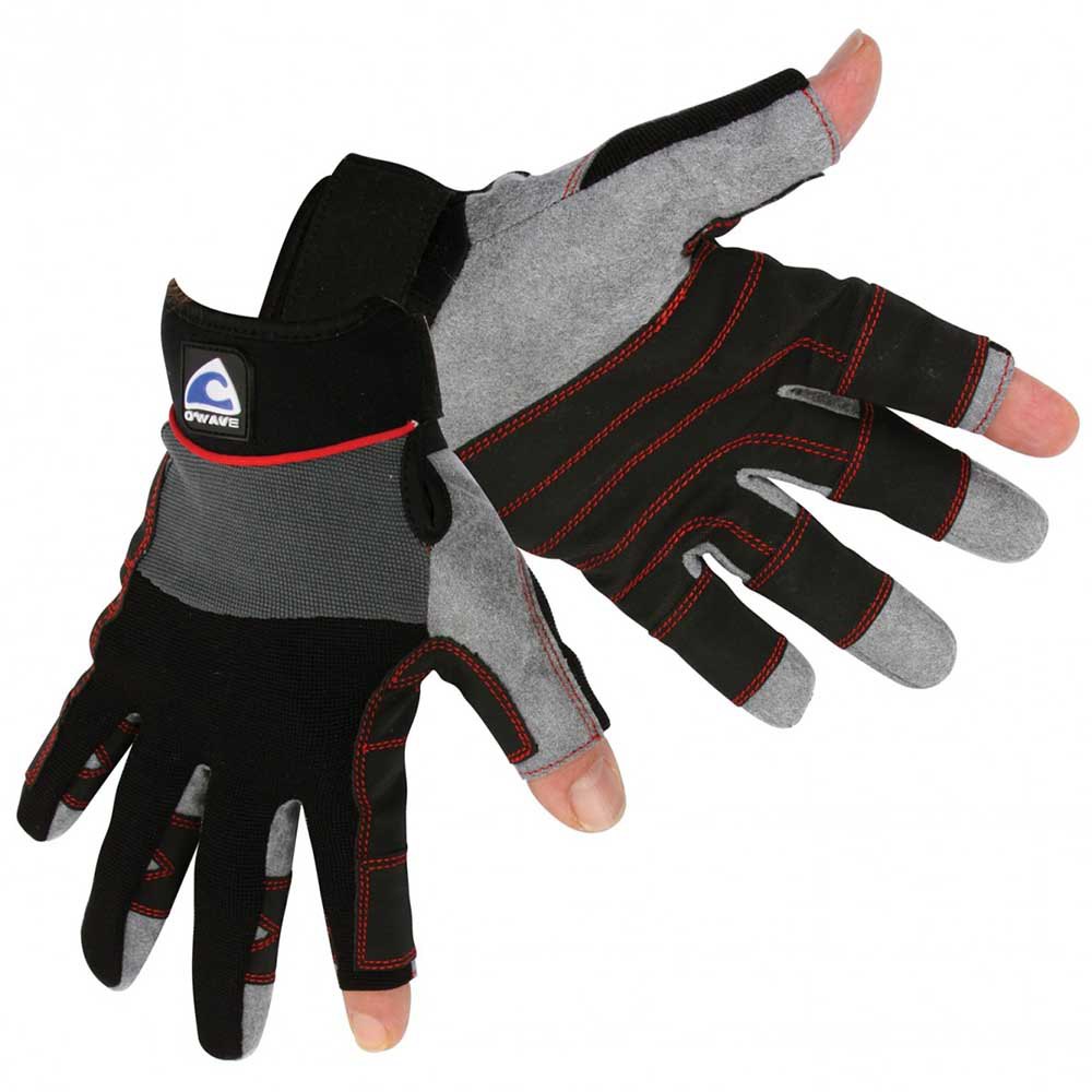 O`wave Rigging 2dc Short Gloves Schwarz,Grau 2XL Mann von O`wave
