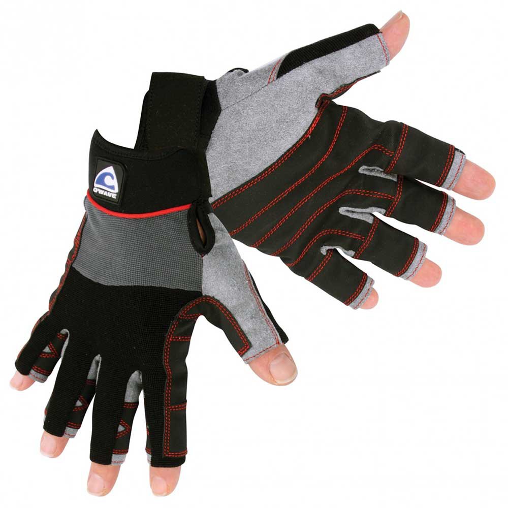 O`wave Rigging 5dc Short Gloves Schwarz,Grau S Mann von O`wave