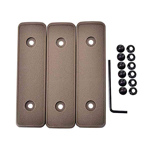 OAREA 4 Zoll Polymer Keymod Rail Panel Handschutz Abdeckung Packung mit 3 Stück Key Mod Tactical Hunting Zubehör von OAREA