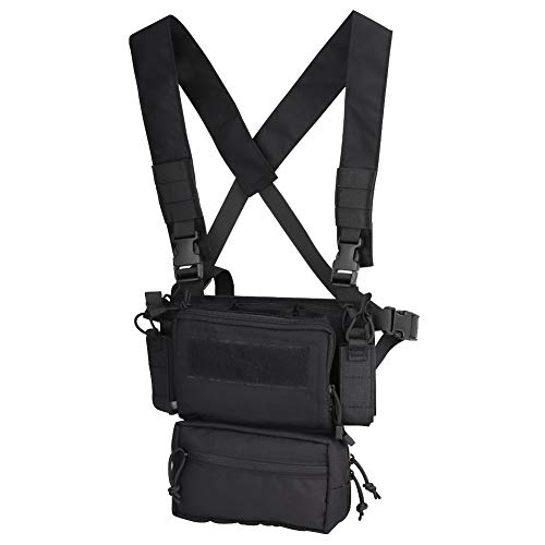 OAREA Jagd Tactical Vest Magazintasche Modular Chest Rig Set Drop Pouch 3 STÜCKE Mag Insert Set von OAREA