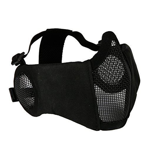 OAREA Tactical Airsoft Maske Halbunterseite Metall Stahlnetz Die Feld Elite Gehörschutz Outdoor Paintball von OAREA