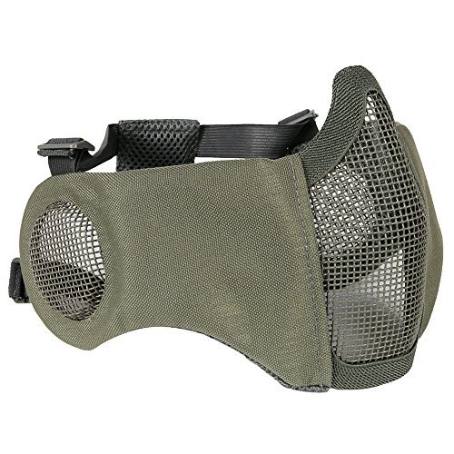 OAREA Tactical Airsoft Maske Halbunterseite Metall Stahlnetz Die Feld Elite Gehörschutz Outdoor Paintball von OAREA