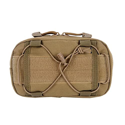 OAREA Tactical Molle Horizontaler Administrator Pouch Compact Utility Pouch Gadget-Gang EDC Werkzeugtasche Organizer for Magazin-Taschenlampe Karte (Color : BP2020-T, Size : M) von OAREA