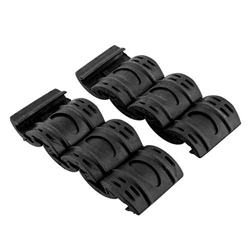 OAREA Taktische Airsoft AR 15 zubehör 12 stücke Gummi Picatinny Ladder Rail Panel Handschutz Beschützer Beständige Abdeckung für Jagd von OAREA