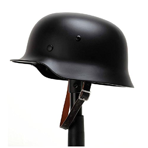 OAREA WW2 Deutscher M35 Stahlhelm WWII Schutzhelm Hochfester Stahl Weltkrieg 2 Helm mit Lederfutter von OAREA