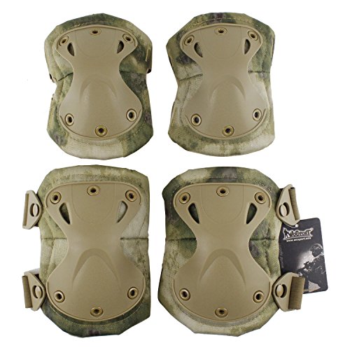 OAREA Tactical Sportschutz König Kong Gear Set Outdoor Multi Color Sicherheit Kniepolster Ellenbogen für Military Airsoft Jagd von OAREA