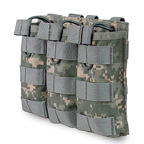 Taktische MOLLE Dreibettzimmer Open-Top Magazintasche SCHNELLE AK AR M4 FAMAS Mag Military Tasche Im Freien Paintball Airsoft 1000D Nylon von OAREA