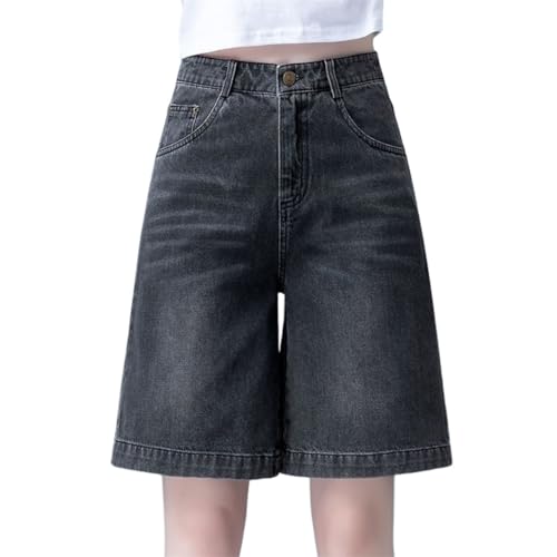 OATTIS Jeans, Locker Sitzende Damen-Arbeitshose Mit Geradem Bein, Shorts, Damen-Sommershorts, Shorts,Farbe2,3XL von OATTIS