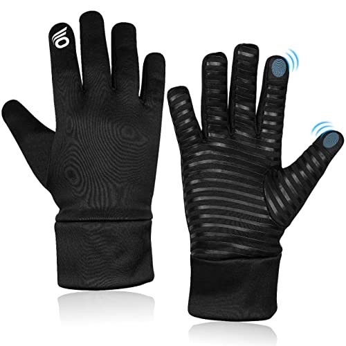 OCBA Fahrradhandschuhe für Damen und Herren, Touchscreen-Handschuhe, Winddicht und wasserdicht, mit rutschfestem Handflächenmuster, warme Winterhandschuhe von OCBA