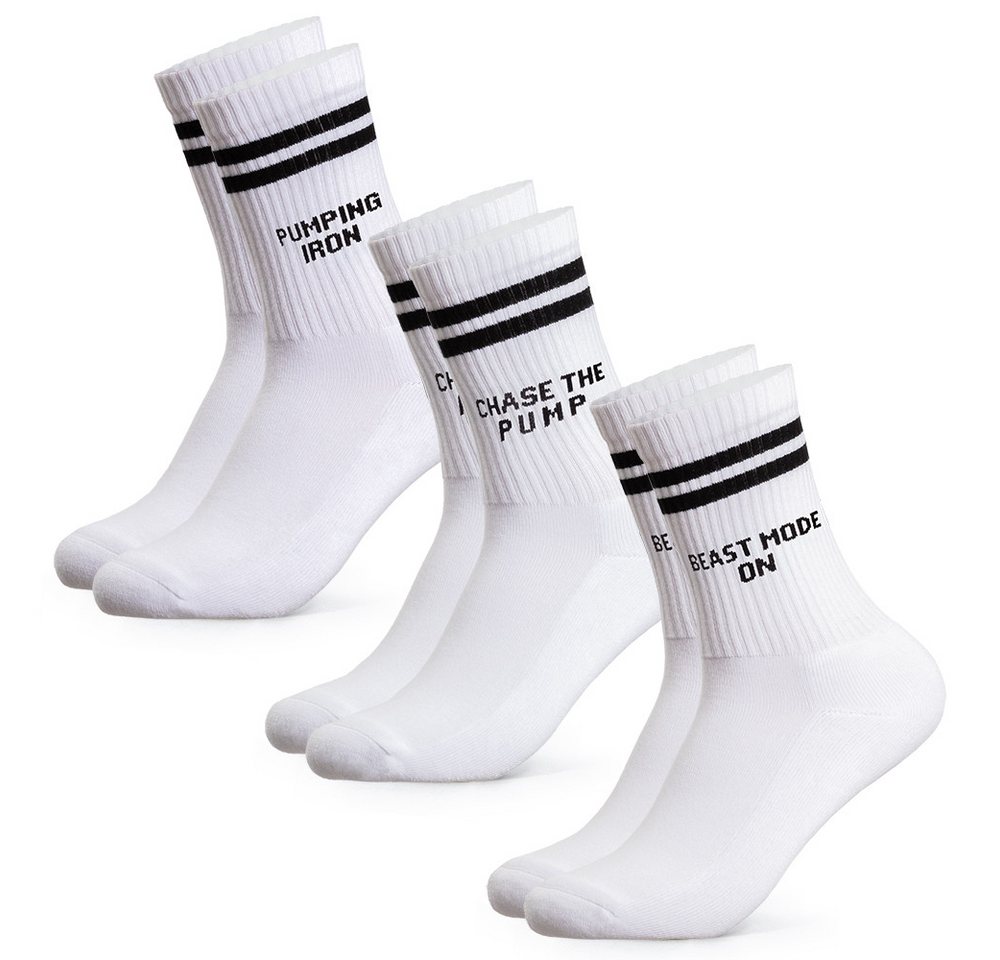 OCCULTO Tennissocken Herren Statement Tennis Socken 3er Pack (Modell: William) (3-Paar) von OCCULTO