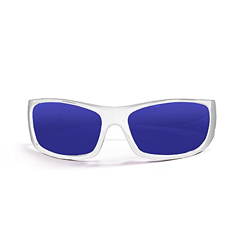 OCEAN SUNGLASSES - Bermuda - lunettes de soleil polarisÃBlackrolles - Monture : Blanc LaquÃBlackroll - Verres : Revo Bleu (3401.2) von OCEAN SUNGLASSES