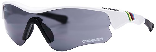 OCEAN SUNGLASSES - Iron - lunettes de soleil - Monture : Blanc LaquÃBlackroll - Verres : FumÃBlackrolle (94000.5) von OCEAN SUNGLASSES