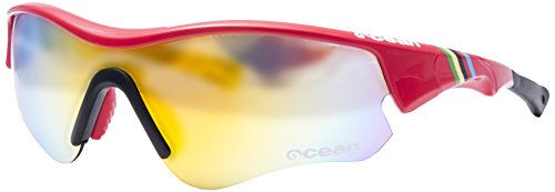 OCEAN SUNGLASSES - Iron - lunettes de soleil - Monture : Rouge LaquÃBlackroll - Verres : Revo Rouge (94000.6) von OCEAN SUNGLASSES