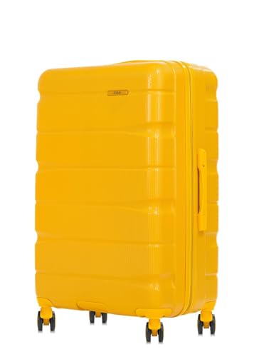 OCHNIK Großer Koffer | Hartschalenkoffer | Material: PC | Farbe: Gelb | Größe: L | Maße: 78×51×29,5 cm| Volumen: 96 l | 4 Rollen | Teleskopstange aus Aluminium von OCHNIK