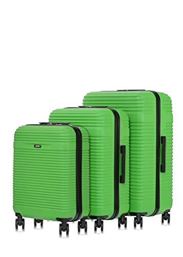 OCHNIK Kofferset | Hartschalenkoffer | Farbe: Grün | Reise-Koffer mit 4 Rollen | Größe: S/M/L | Trolley Handgepäck| Langlebig | Mit ABS | Hohe Qualität von OCHNIK