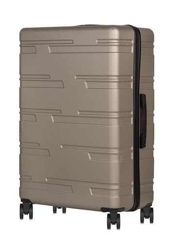 OCHNIK Super Großer Koffer | Hartschalenkoffer | Material: ABS | Farbe: Gold | Größe: L | Abmessungen: 82,5 × 54,5 × 32 cm | Fassungsvermögen: 123 Liter | 4 Räder von OCHNIK