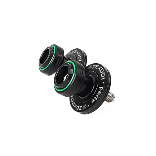 ODSMBK Motorrad CNC Hecksupport Schwingenarm Spulen-Slider Ständer Schwingenarm Bobbins Passt für Kawasaki Ninja 400 636 650 1000SX ZX-6R ZX-10R Schwingarmspool-SS-T-8mm-Green von ODSMBK