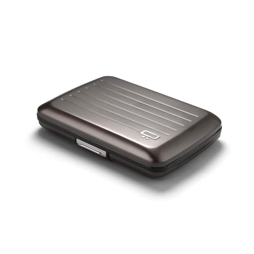 OGON Geldbörse aus Aluminium Smart Case V2 - Metallverschluss - Kartenetui mit RFID Schutz - Bis zu 10 Karten und Banknoten von ÖGON Smart Wallets