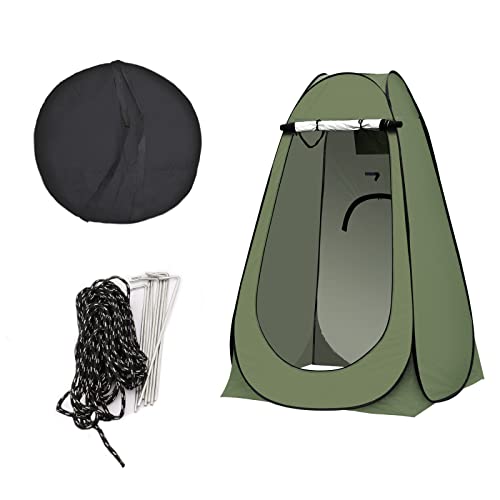 OFCASA Pop-up Dusche Zelt Tragbare Privatsphäre Schutz WC Zelt mit Tragetasche für Outdoor Camping Angeln Strand Dusche Dressing (Grün, 120 x 190 cm) von OFCASA