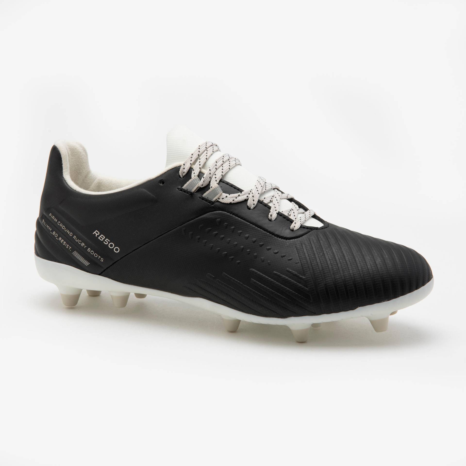 Damen/Herren Rugby Schuhe FG - Advance R500 schwarz von OFFLOAD