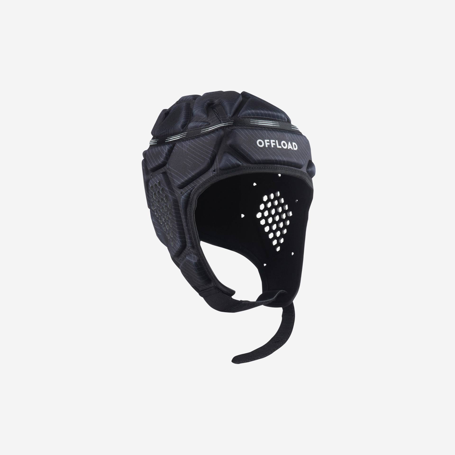 Damen/Herren/Kinder Rugby Kopfschutz - R500 schwarz von OFFLOAD