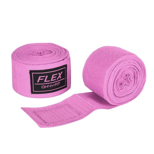 OHMY FIT Flex Boxbandagen, 6 m, extra lang für erstklassigen Schutz und ultimative Leistung, Rosa von OHMY FIT