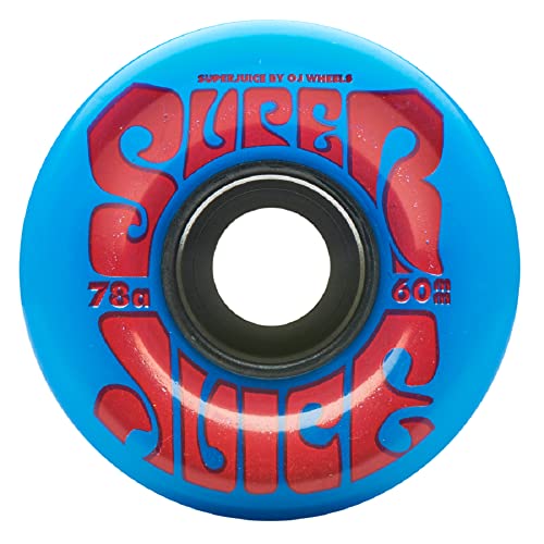 OJ Soft Wheels Blues Super Juice 78a Skateboard-Räder, blau, 60 mm von OJ