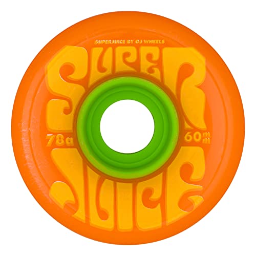 OJ Soft Wheels Super Juice 78a Skateboard-Räder, zitrusgelb, 60 mm von OJ