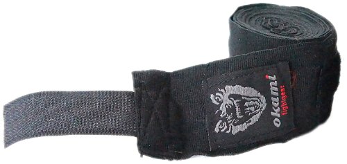 OKAMI Fightgear Handbandage Pro Wrap, Schwarz, 460 X 5 X 5 cm von OKAMI Fightgear