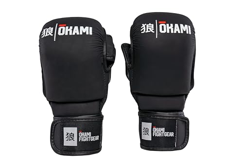 Okami Hi-Pro Sparring MMA Handschuhe Noir- Grappling Freefight BJJ Handschuhe (L) von Okami fightgear