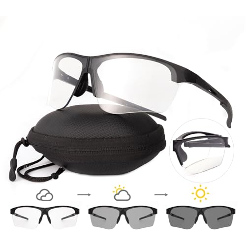 OKH Faltbare Fahrradbrille, tragbar, winddicht, TR90, Sportbrille, Sonnenbrille für Herren und Damen, für Fahrrad, Outdoor, Motorrad, Fahren, Angeln, Wandern von OKH