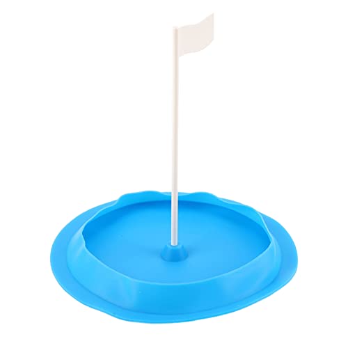 Tragbare Golf Putting Hole Cup Silikon Oberrand Golf Übung Putting Cup mit Kunststoff Flagge Golf Training Werkzeug für Indoor Outdoor (Blue) von OKJHFD