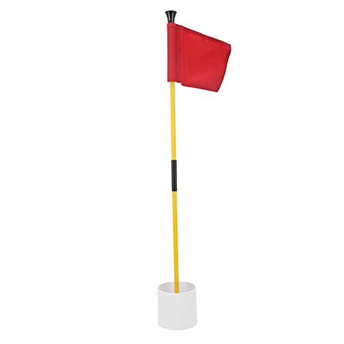 Tragbarer Golf Flagstick Golf Pin Flag Hole Cup Set Putting Green Flags und Poles Nummerierte Golf Flags für Driving Range Hinterhof für Golfübungen (Red) von OKJHFD