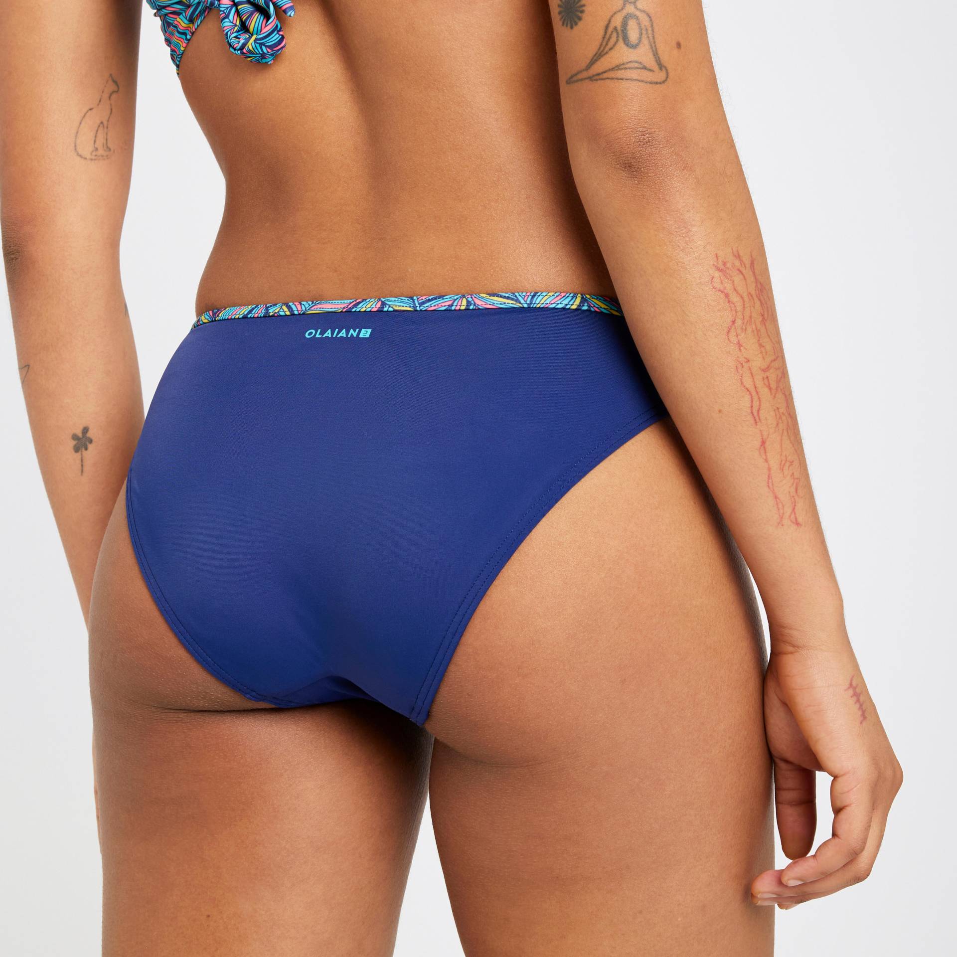 Bikini-Hose Damen - Nina foly blau von OLAIAN