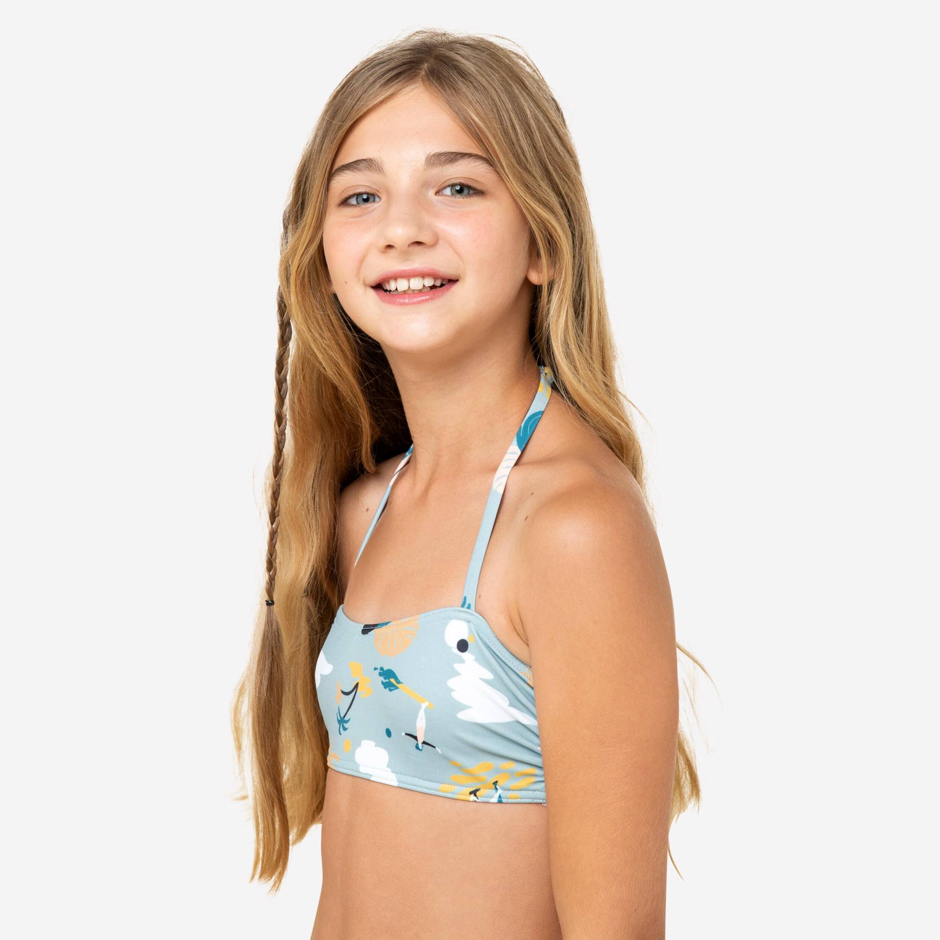 Bikini-Oberteil Bandeau Liloo Top 100 Mädchen khaki von OLAIAN
