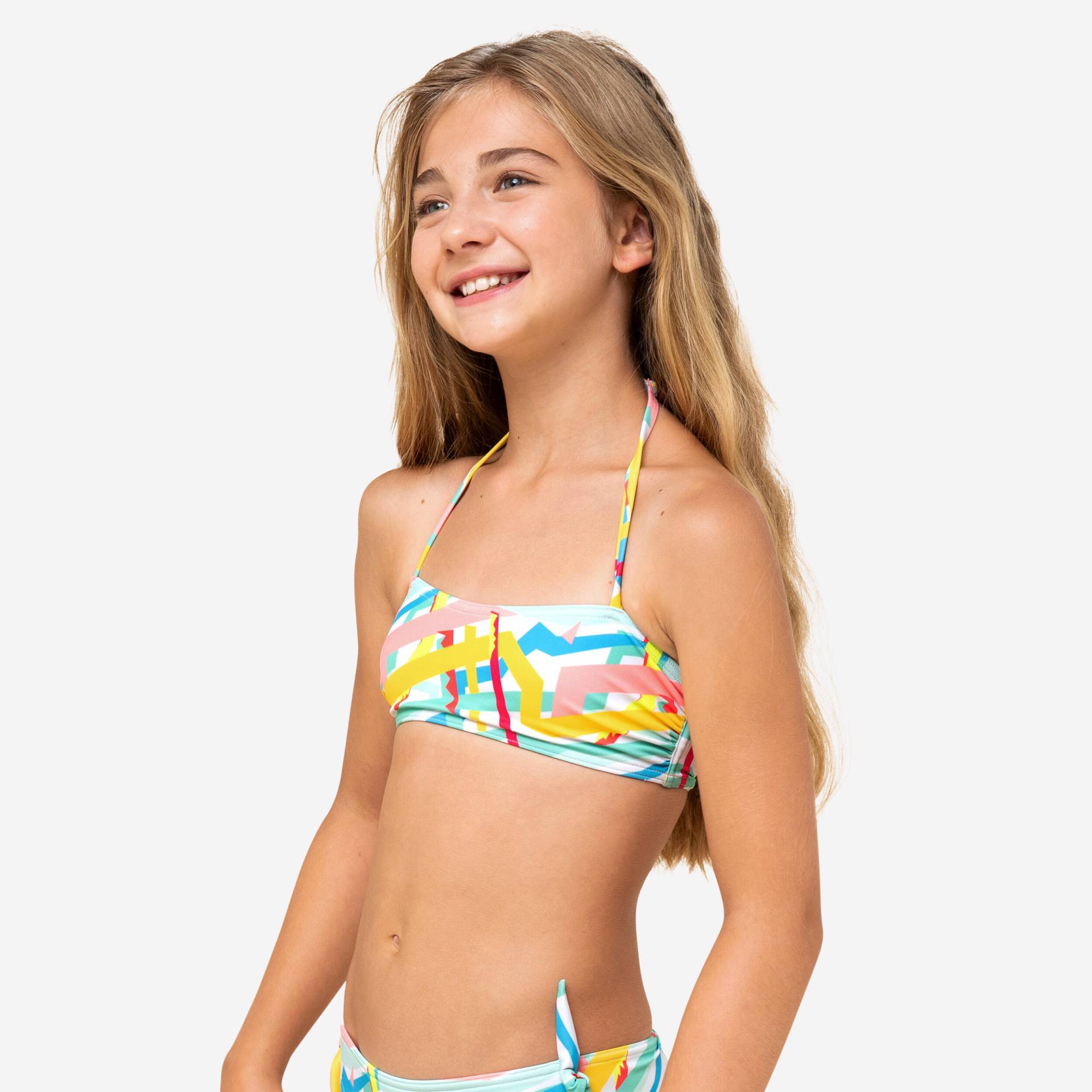 Bikini-Oberteil Bandeau Liloo Top 100 Mädchen weiss von OLAIAN