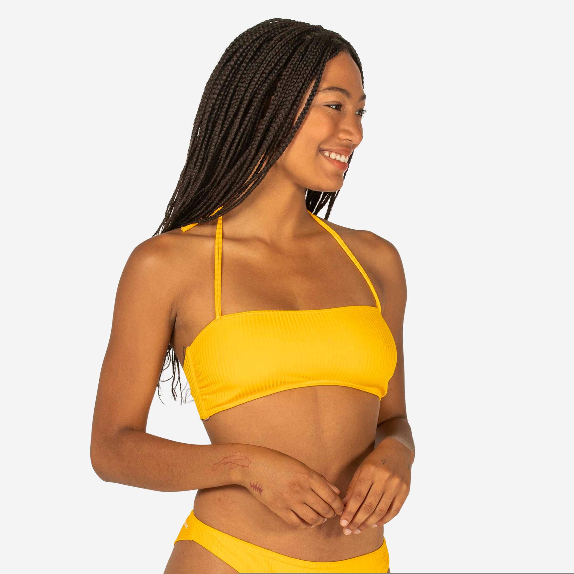 Bikini-Oberteil mit herausnehmbaren Formschalen Laura gelb von OLAIAN