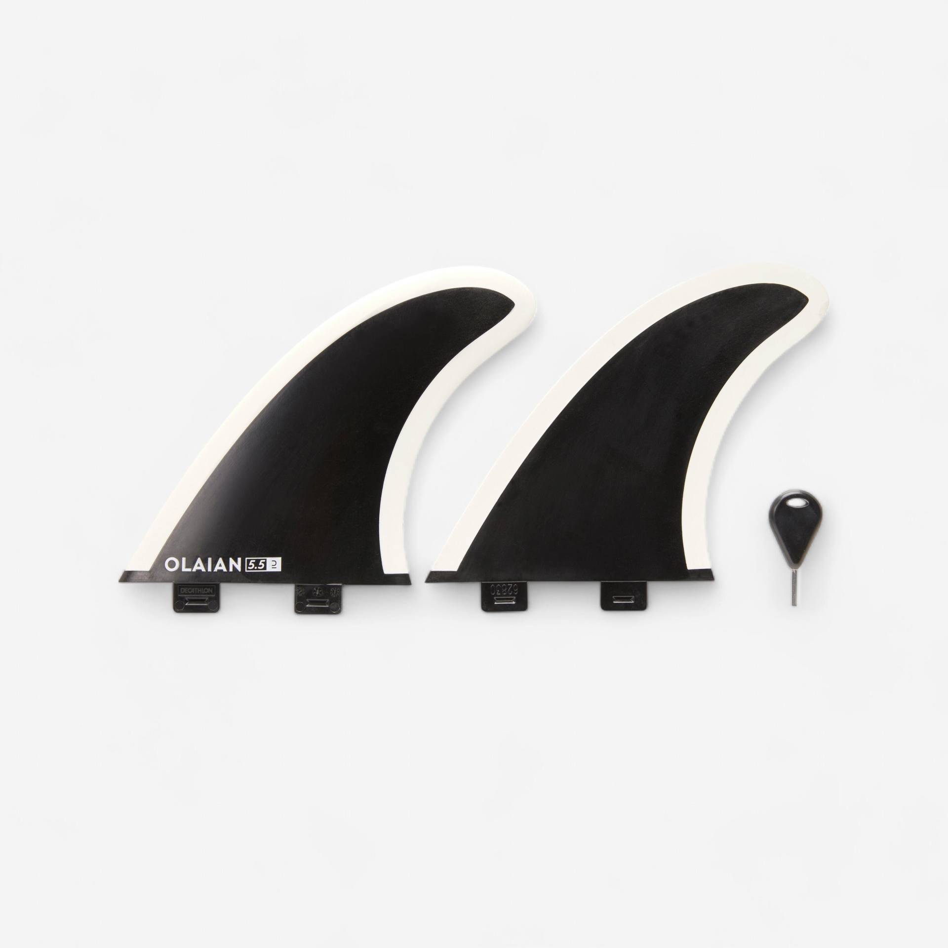 Finnen 2er Set Soft Edge für Fish oder Twin-Tip FCS1 System - 5"5 Finnen 2er Set Soft Edge für Fish oder Twin-Tip FCS1 System - 5"5 von OLAIAN