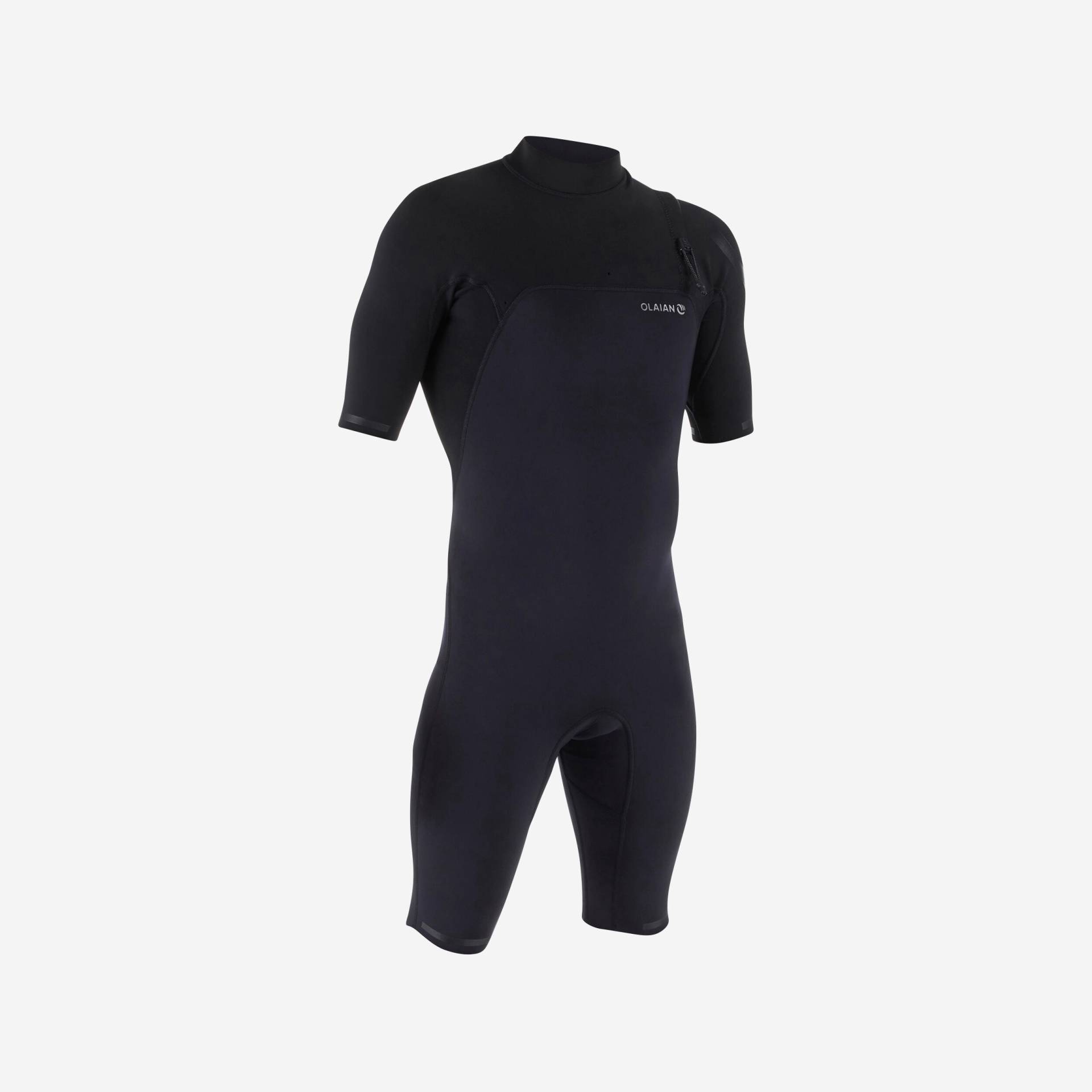 Gebraucht - Neoprenanzug Shorty Surfen Herren No Zip kurzarm - 900 schwarz - GUT von OLAIAN